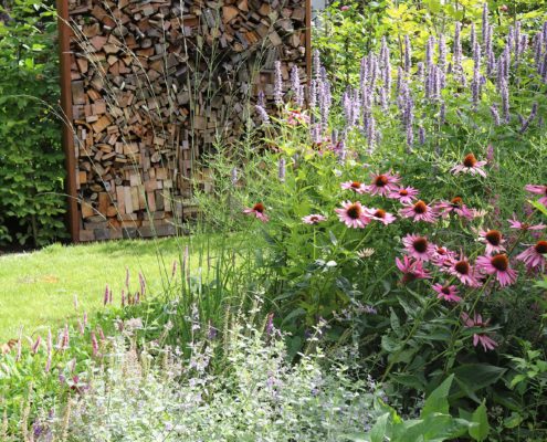 Bepflanzung an der Terrasse